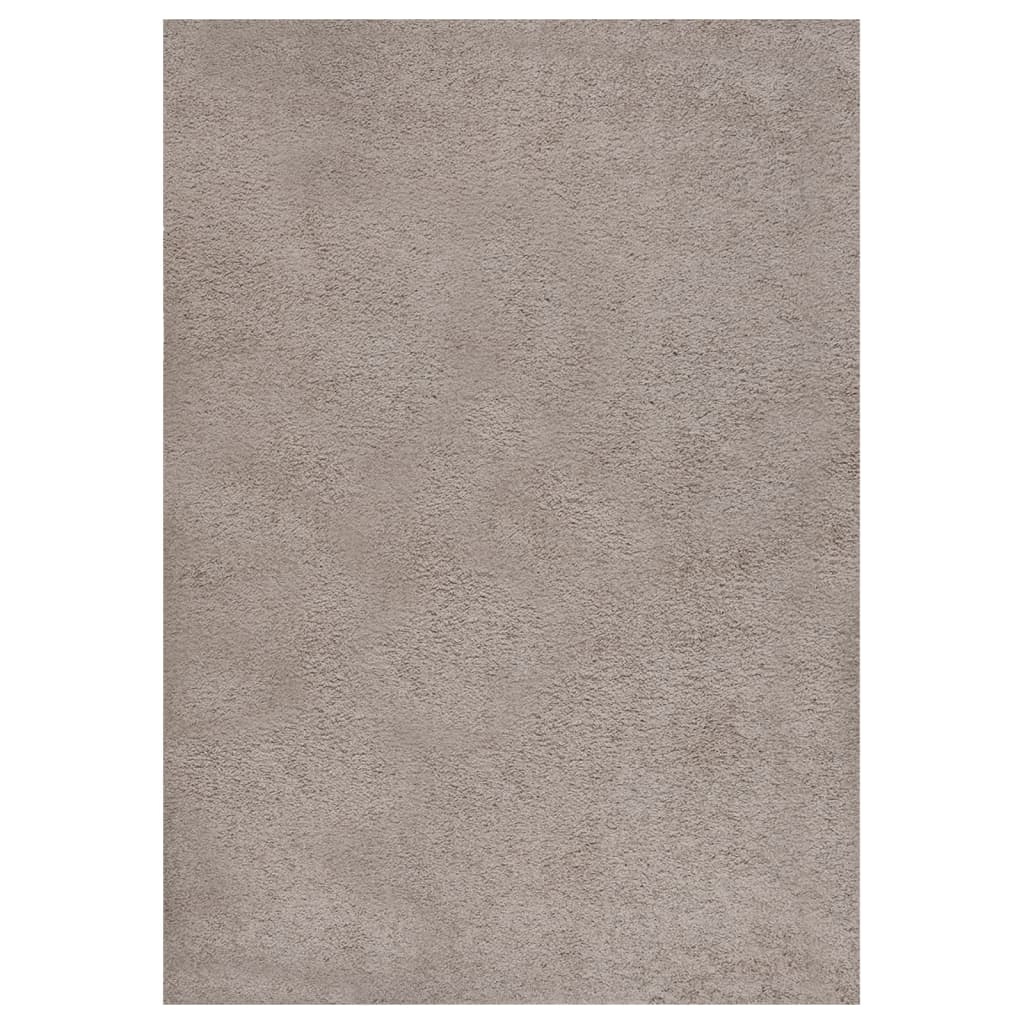 Berkfield Shaggy Rug High Pile Beige 120x170 cm