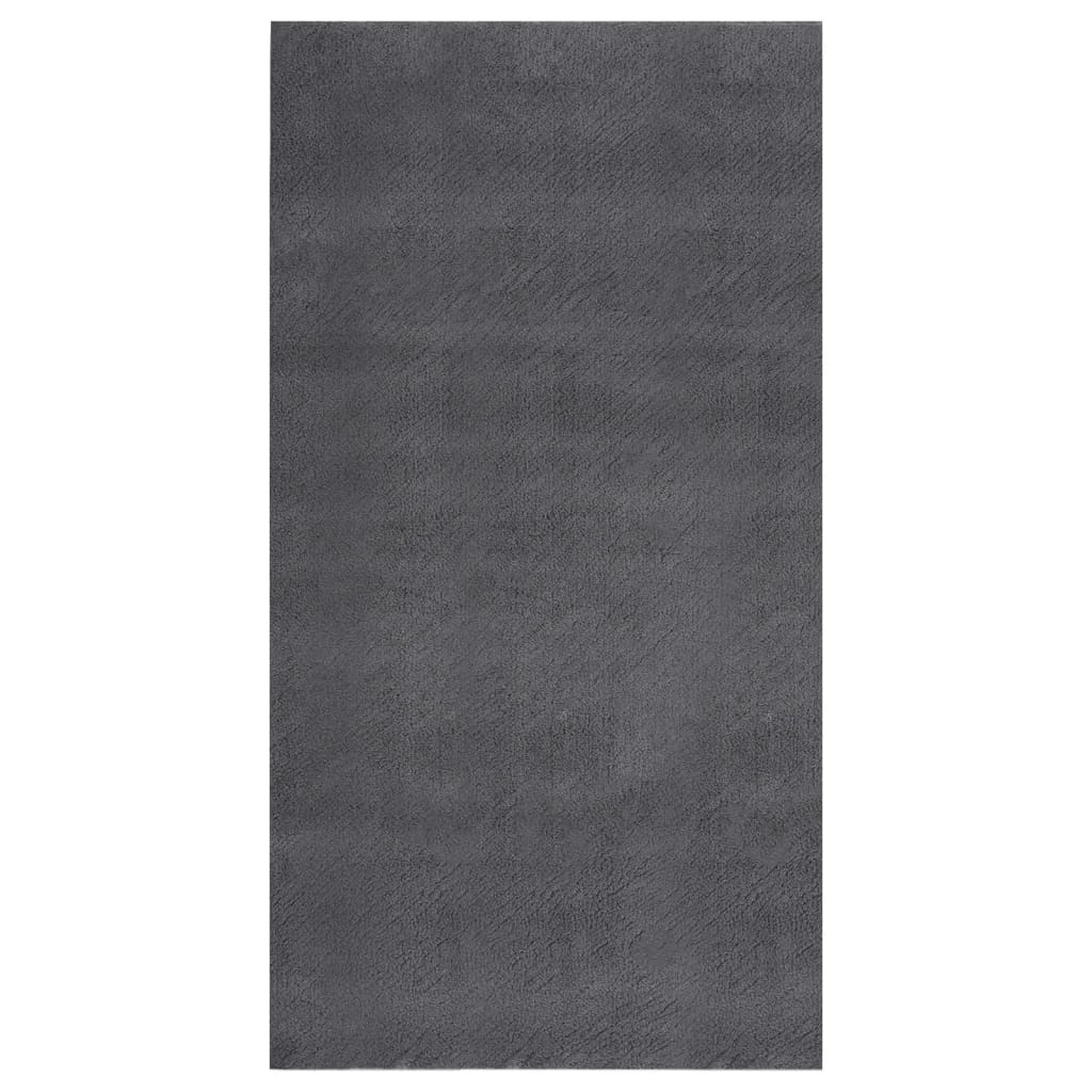 Berkfield Washable Rug Soft Shaggy 80x150 cm Anti Slip Anthracite