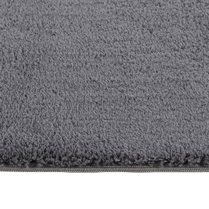 Berkfield Washable Rug Soft Shaggy 120x170 cm Anti Slip Anthracite