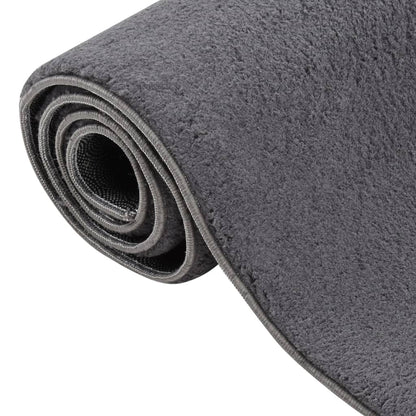 Berkfield Washable Rug Soft Shaggy 120x170 cm Anti Slip Anthracite
