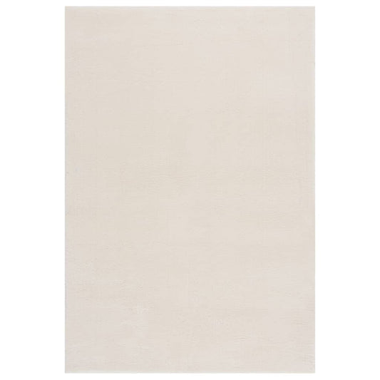 Berkfield Washable Rug Soft Shaggy 160x230 cm Anti Slip Cream