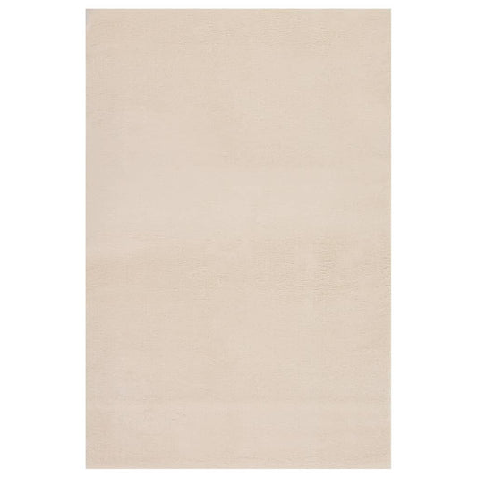 Berkfield Washable Rug Soft Shaggy 200x290 cm Anti Slip Beige