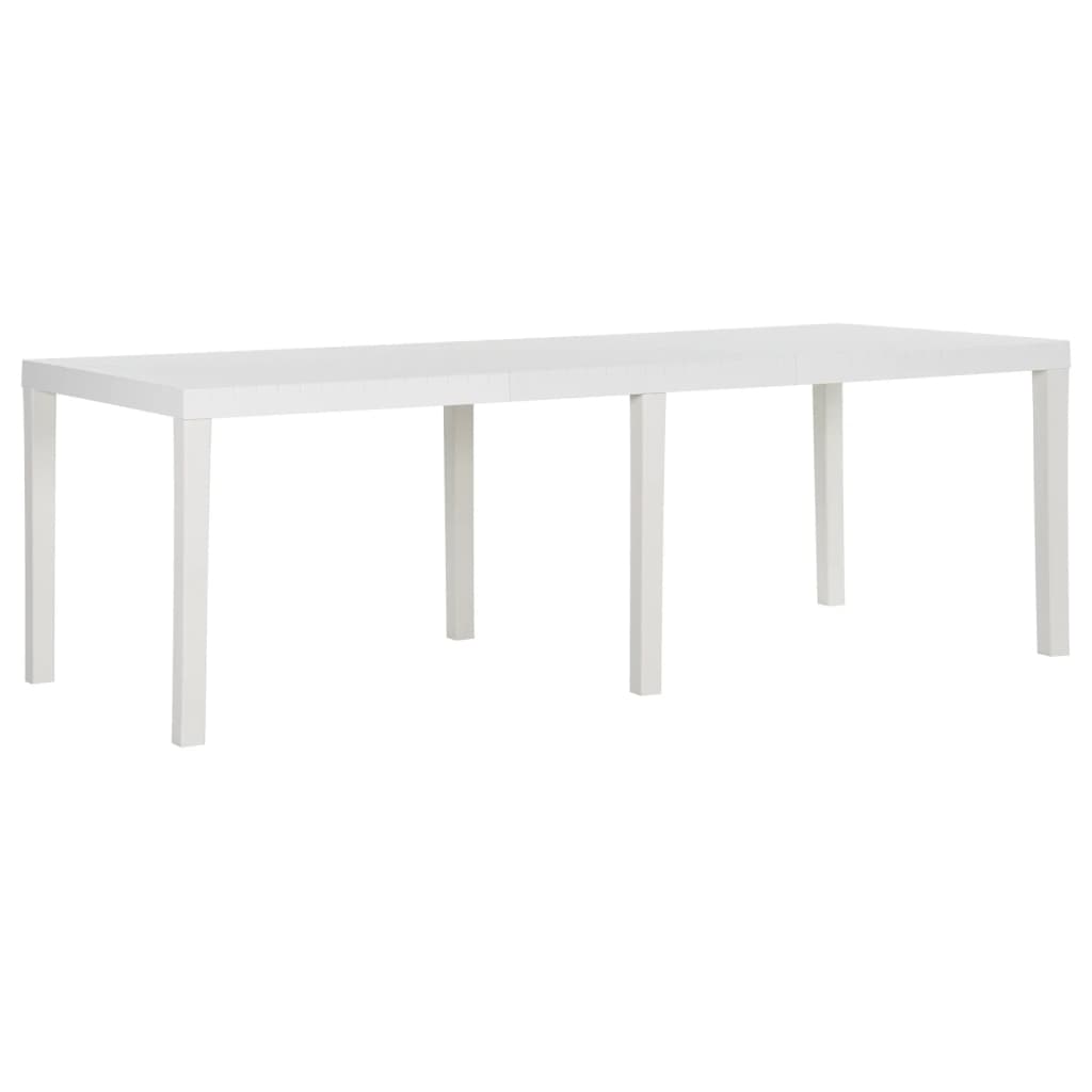 Berkfield Garden Table 220x90x72 cm PP White