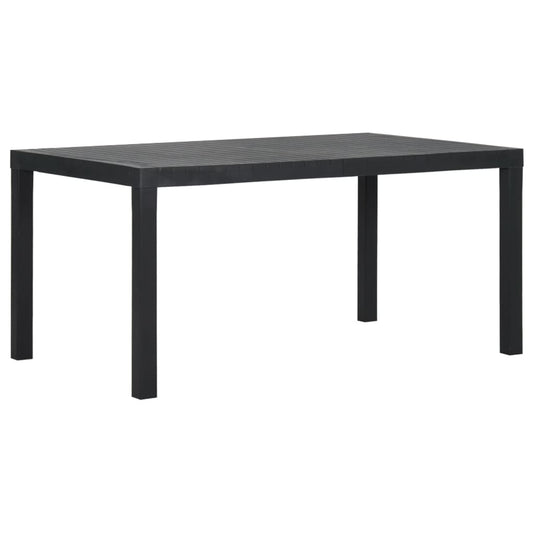 Berkfield Garden Table 150x90x72 cm PP Anthracite