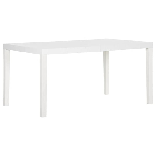 Berkfield Garden Table 150x90x72 cm PP White