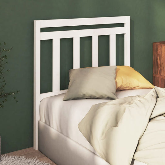 Berkfield Bed Headboard White 81x4x100 cm Solid Wood Pine