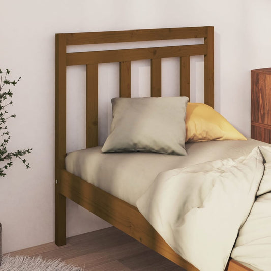 Berkfield Bed Headboard Honey Brown 81x4x100 cm Solid Wood Pine