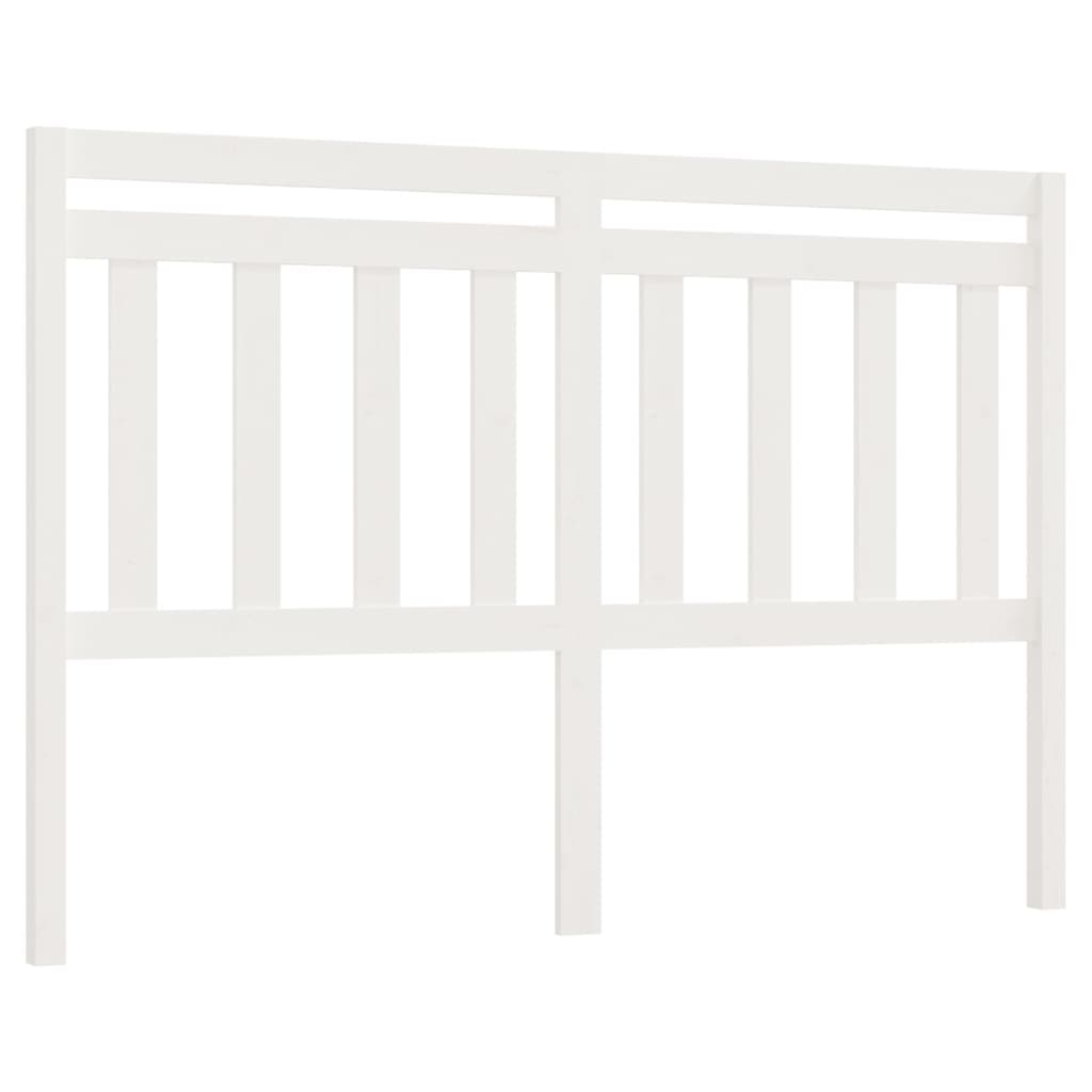 Berkfield Bed Headboard White 166x4x100 cm Solid Wood Pine