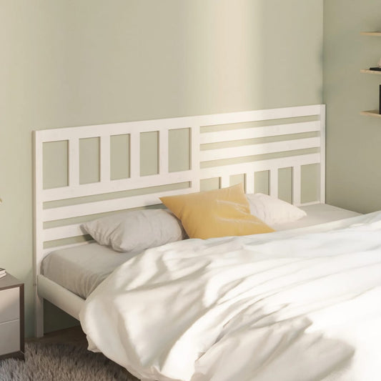 Berkfield Bed Headboard White 186x4x100 cm Solid Wood Pine