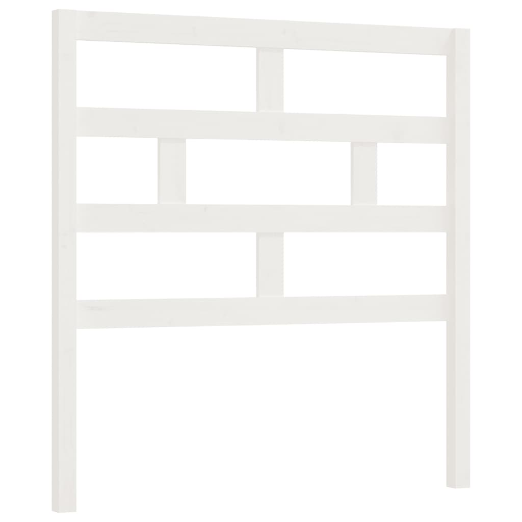 Berkfield Bed Headboard White 81x4x100 cm Solid Wood Pine