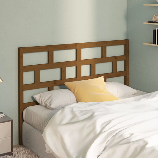 Berkfield Bed Headboard Honey Brown 141x4x100 cm Solid Wood Pine