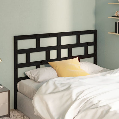 Berkfield Bed Headboard Black 166x4x100 cm Solid Wood Pine