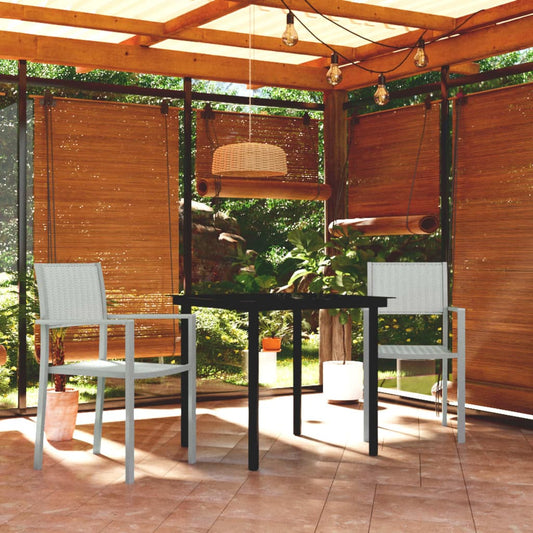 Berkfield 3 Piece Garden Dining Set White