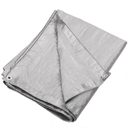 Berkfield Tarpaulin 90 g/m�__ 3x6 m Grey HDPE