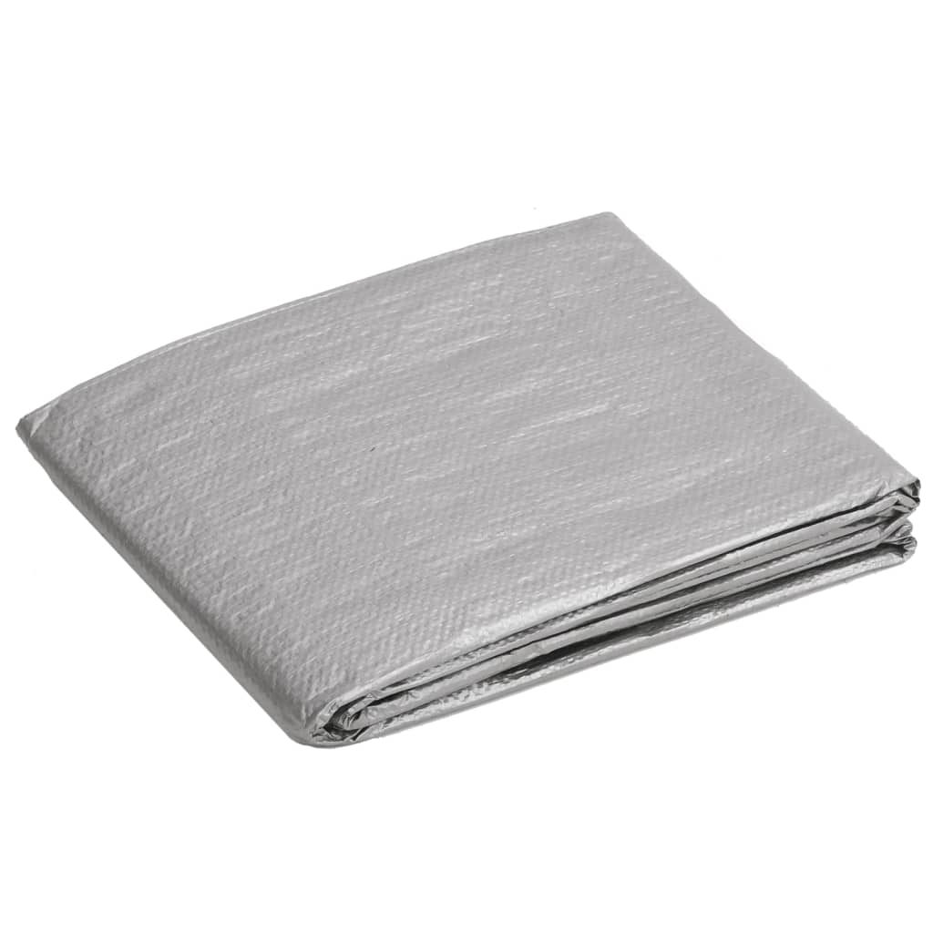 Berkfield Tarpaulin 90 g/m�__ 3x6 m Grey HDPE