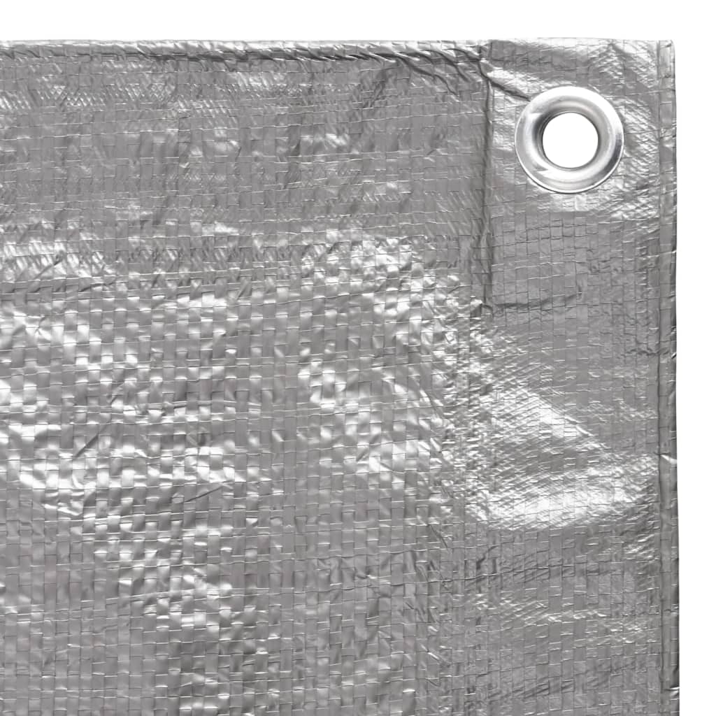 Berkfield Tarpaulin 90 g/m�__ 6x6 m Grey HDPE