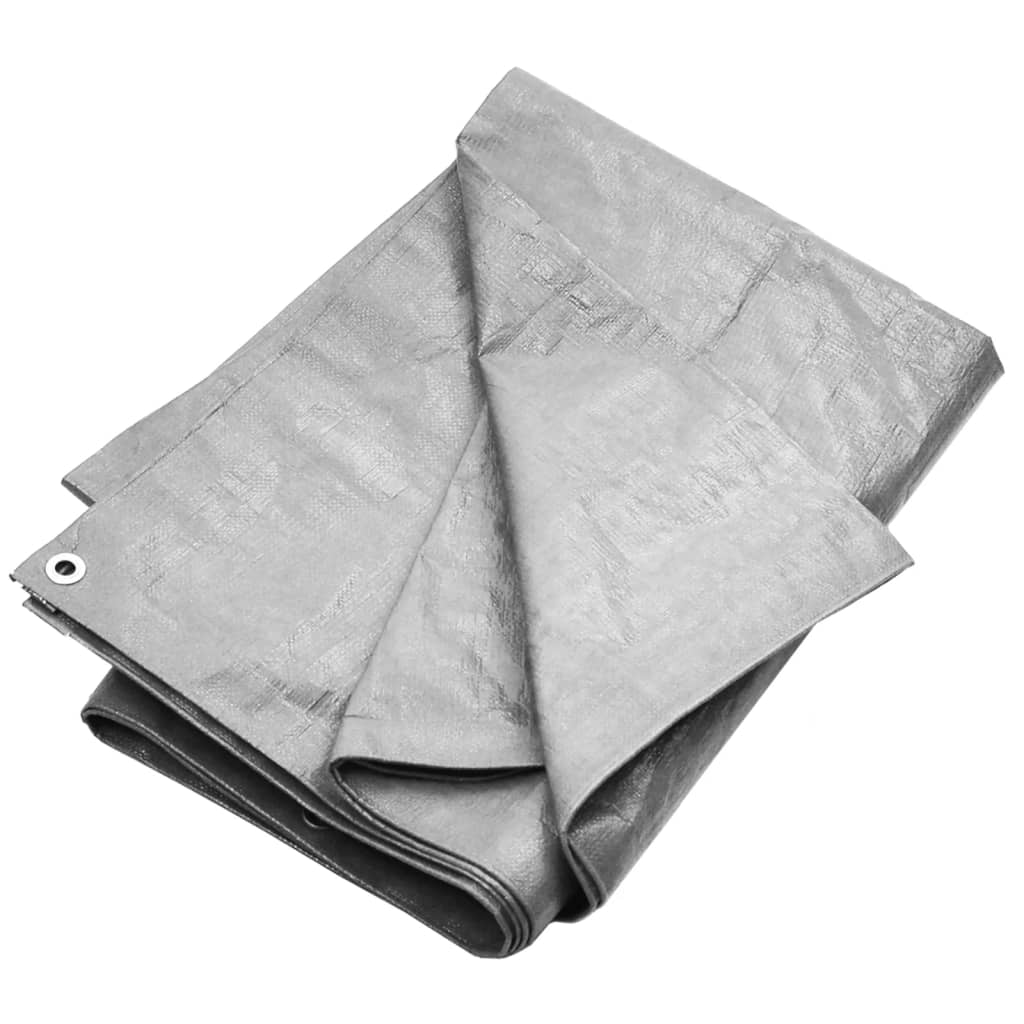Berkfield Tarpaulin 180 g/m�__ 8x10 m Grey HDPE