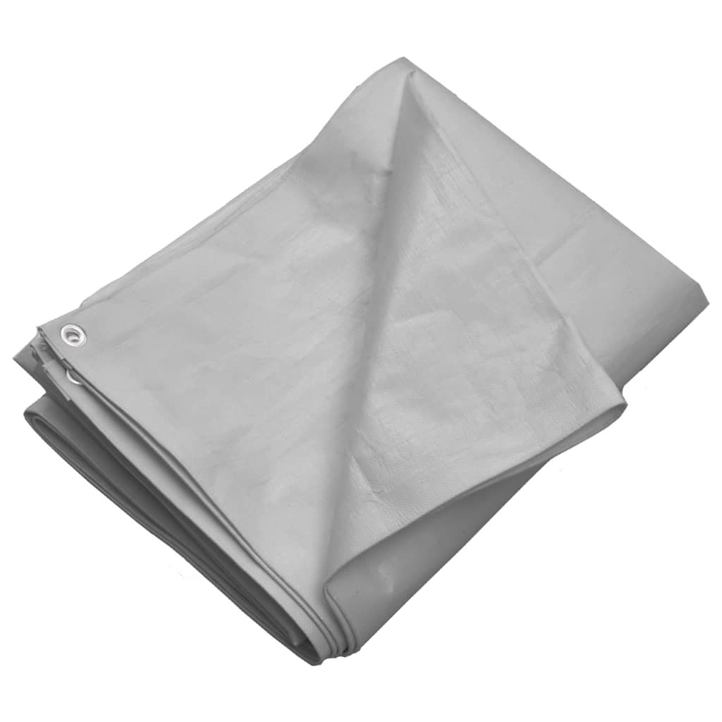 Berkfield Tarpaulin 260 g/m�__ 8x12 m Grey HDPE