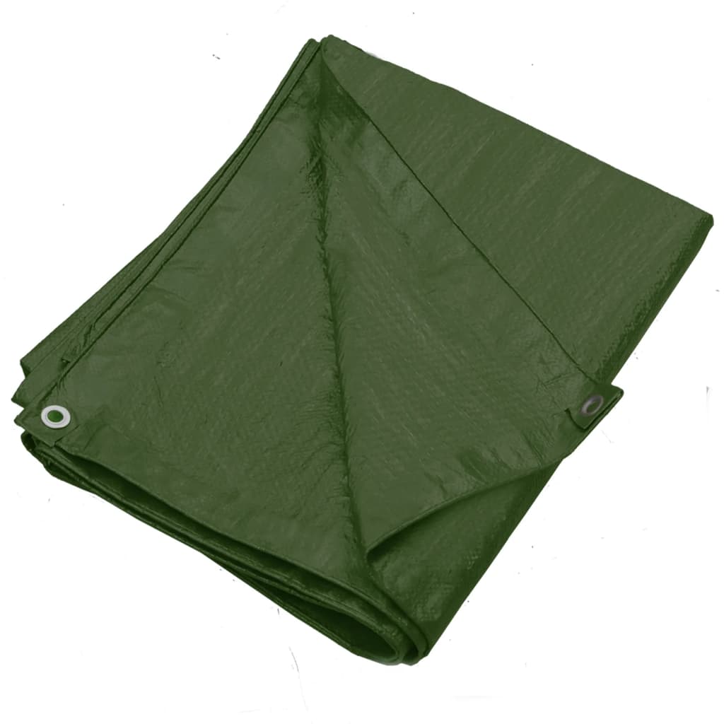 Berkfield Tarpaulin 90 g/m�__ 8x10 m Green HDPE