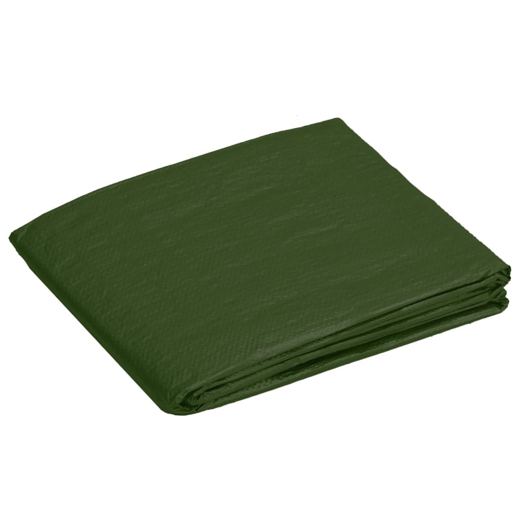 Berkfield Tarpaulin 90 g/m�__ 8x10 m Green HDPE
