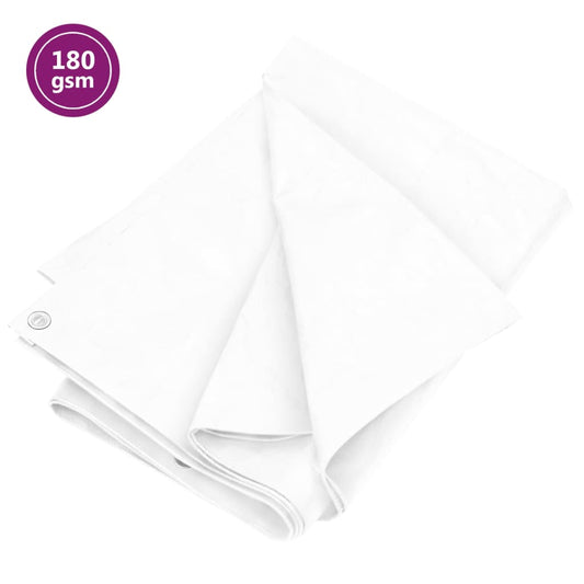 Berkfield Tarpaulin 180 g/m�__ 6x8 m White HDPE