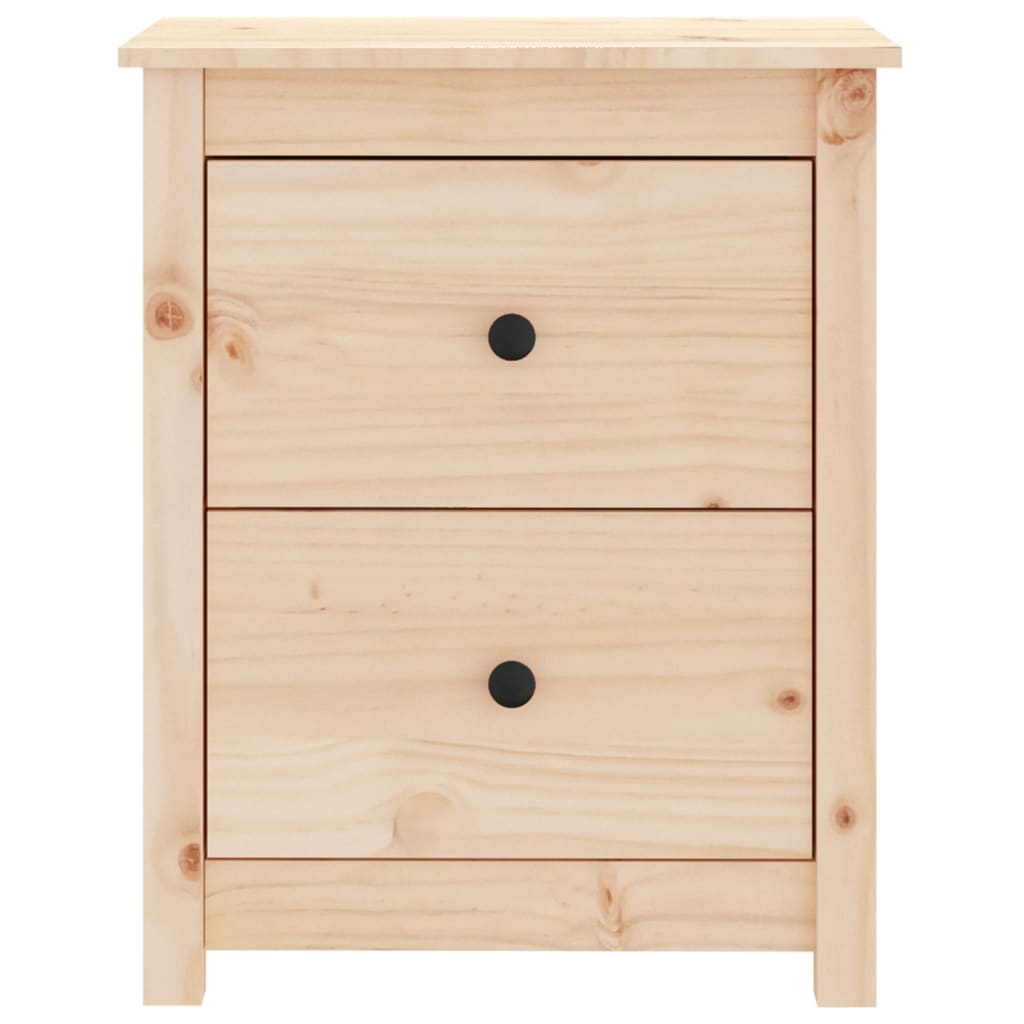 Berkfield Bedside Cabinet 50x35x61.5 cm Solid Wood Pine