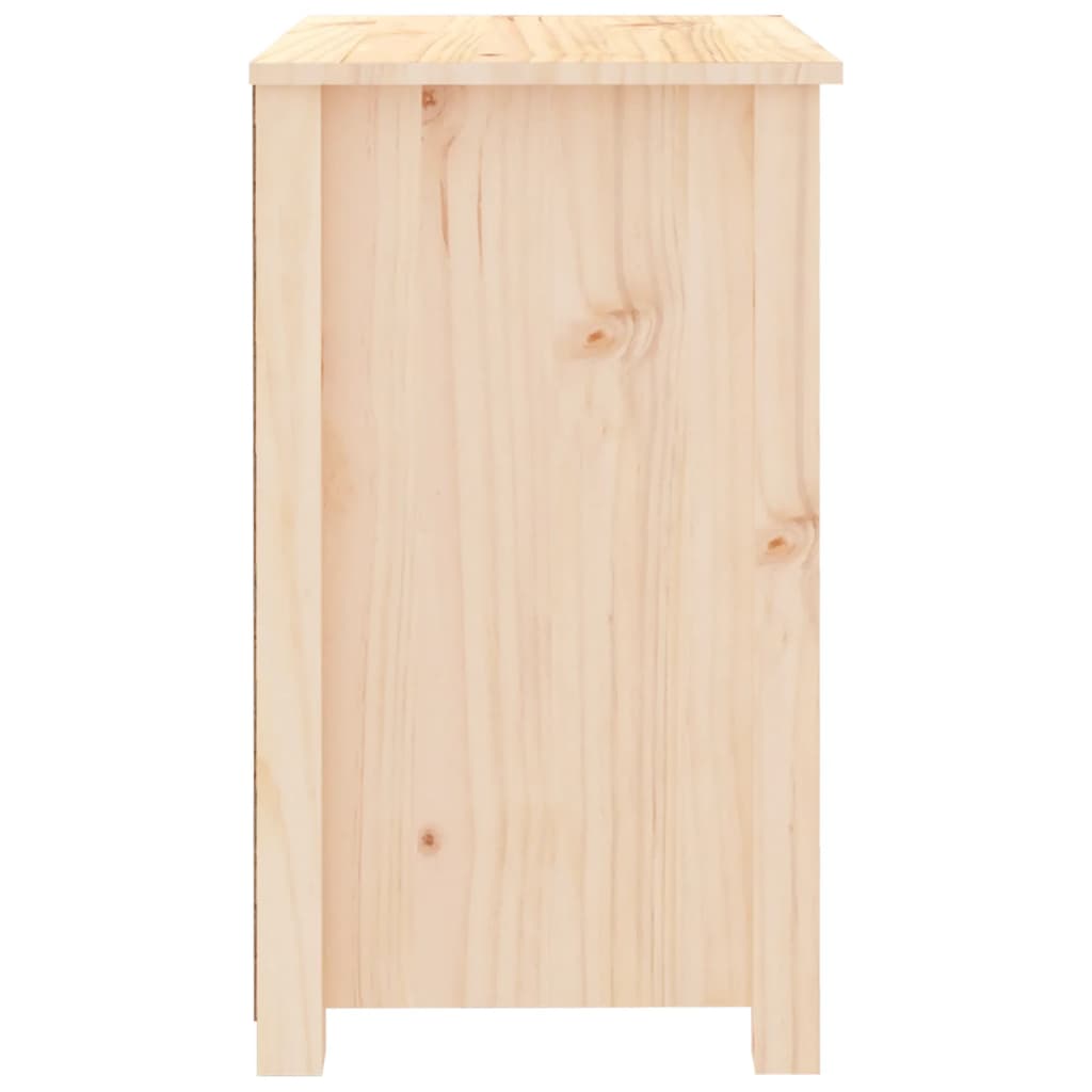 Berkfield Bedside Cabinet 50x35x61.5 cm Solid Wood Pine