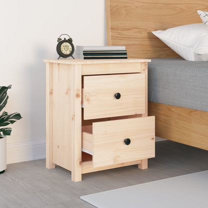 Berkfield Bedside Cabinet 50x35x61.5 cm Solid Wood Pine