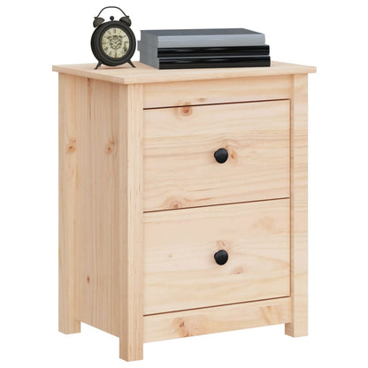 Berkfield Bedside Cabinet 50x35x61.5 cm Solid Wood Pine