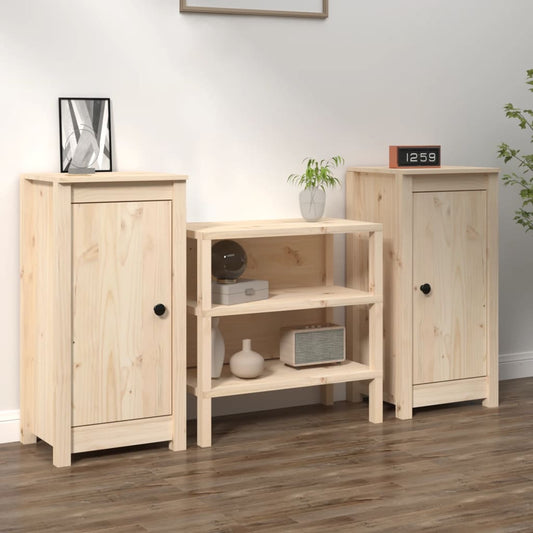Berkfield Sideboards 2 pcs 40x35x80 cm Solid Wood Pine