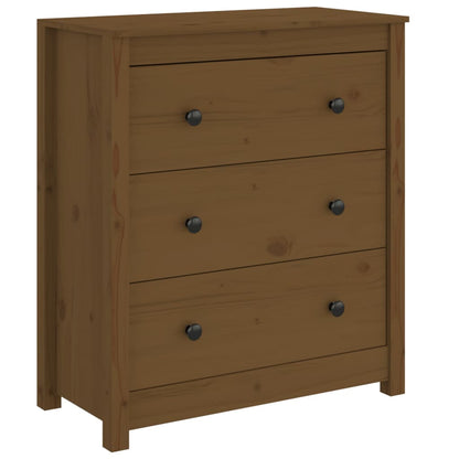 Berkfield Sideboard Honey Brown 70x35x80 cm Solid Wood Pine