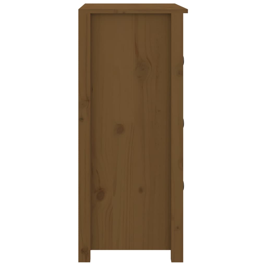 Berkfield Sideboard Honey Brown 70x35x80 cm Solid Wood Pine
