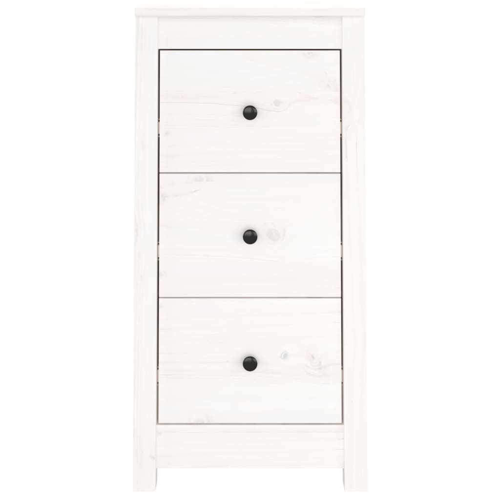 Berkfield Sideboards 2 pcs White 40x35x80 cm Solid Wood Pine
