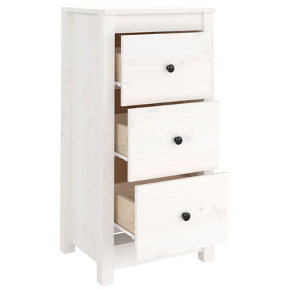 Berkfield Sideboards 2 pcs White 40x35x80 cm Solid Wood Pine