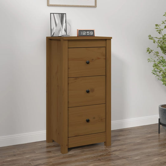 Berkfield Sideboard Honey Brown 40x35x80 cm Solid Wood Pine