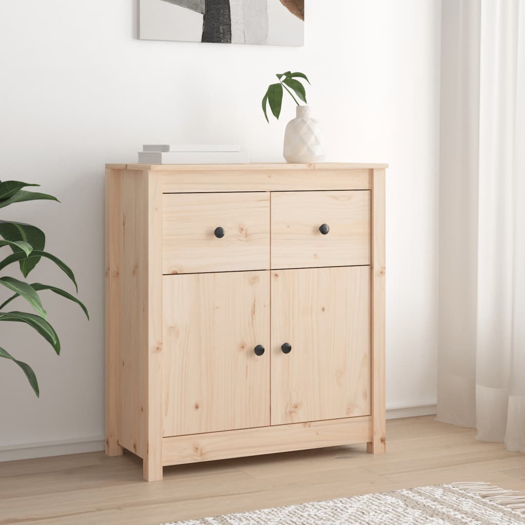 Berkfield Sideboard 70x35x80 cm Solid Wood Pine