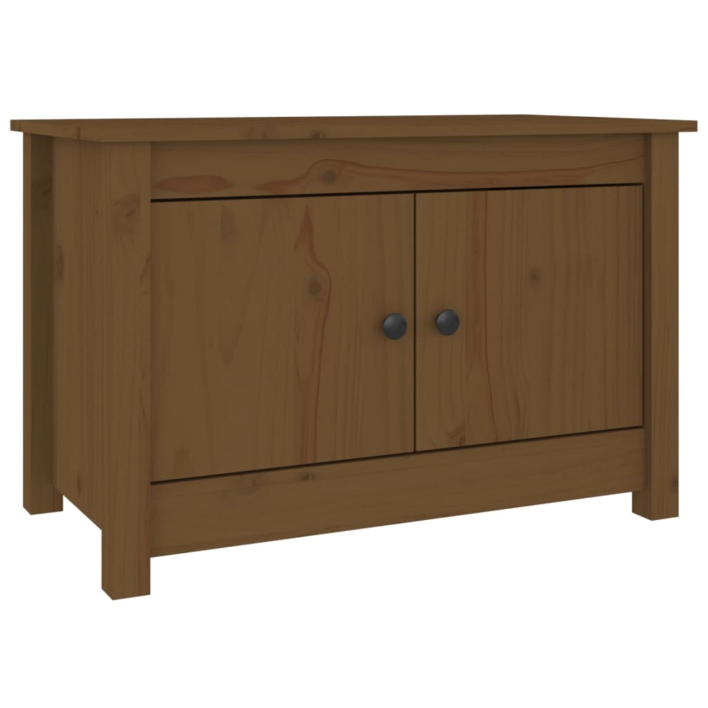 Berkfield Shoe Cabinet Honey Brown 70x38x45.5 cm Solid Wood Pine