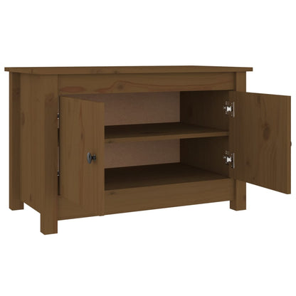 Berkfield Shoe Cabinet Honey Brown 70x38x45.5 cm Solid Wood Pine
