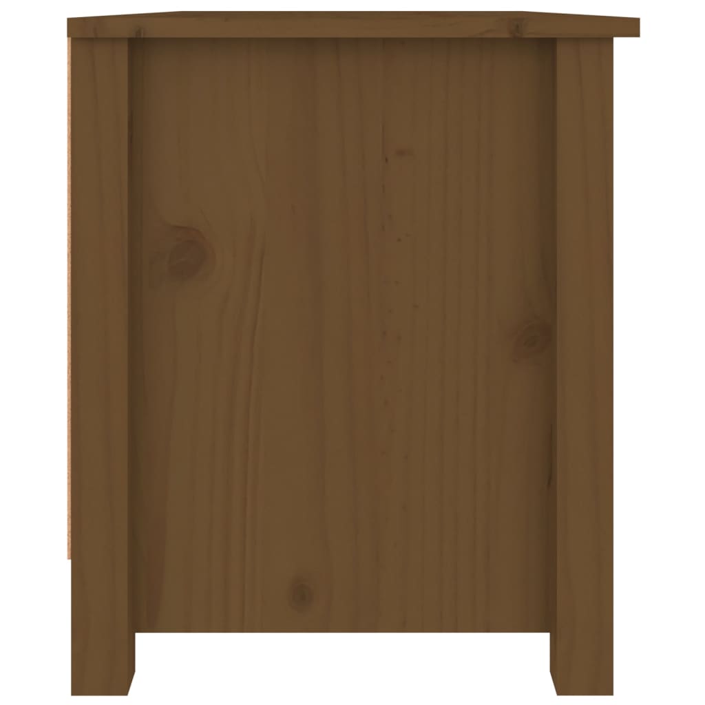 Berkfield Shoe Cabinet Honey Brown 70x38x45.5 cm Solid Wood Pine