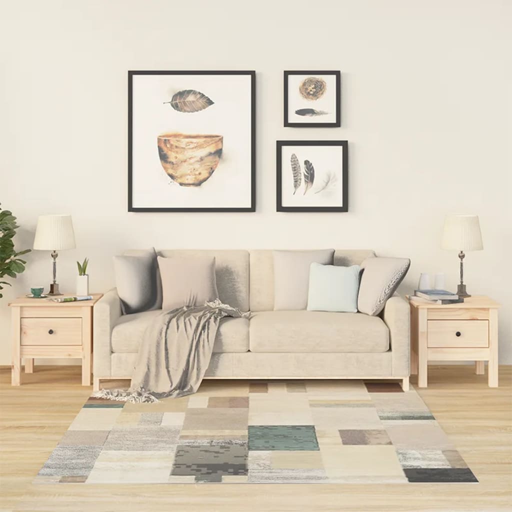 Berkfield Side Tables 2 pcs 40x40x39 cm Solid Wood Pine