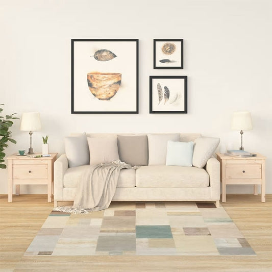 Berkfield Side Tables 2 pcs 50x50x49 cm Solid Wood Pine