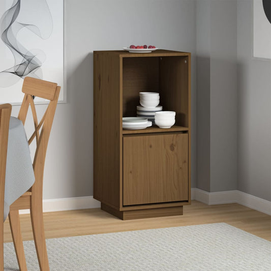 Berkfield Sideboard Honey Brown 38x35x80 cm Solid Wood Pine