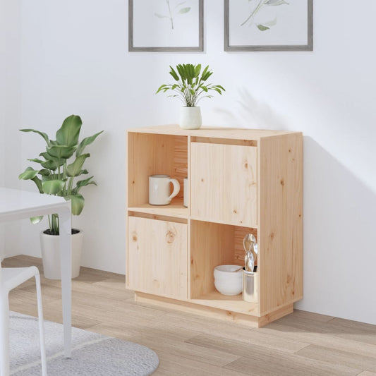 Berkfield Sideboard 74x35x80cm Solid Wood Pine
