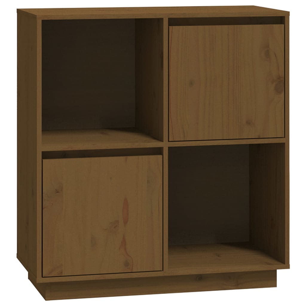 Berkfield Sideboard Honey Brown 74x35x80 cm Solid Wood Pine