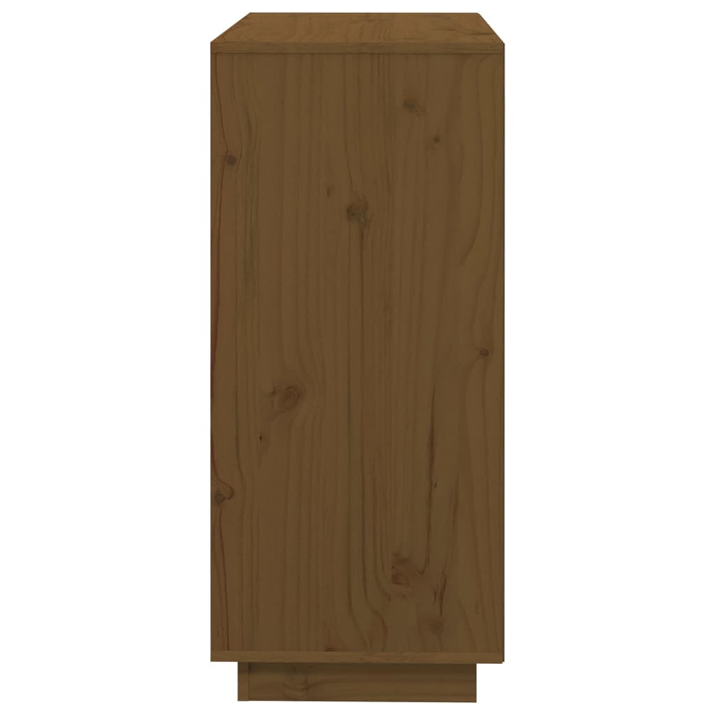 Berkfield Sideboard Honey Brown 74x35x80 cm Solid Wood Pine