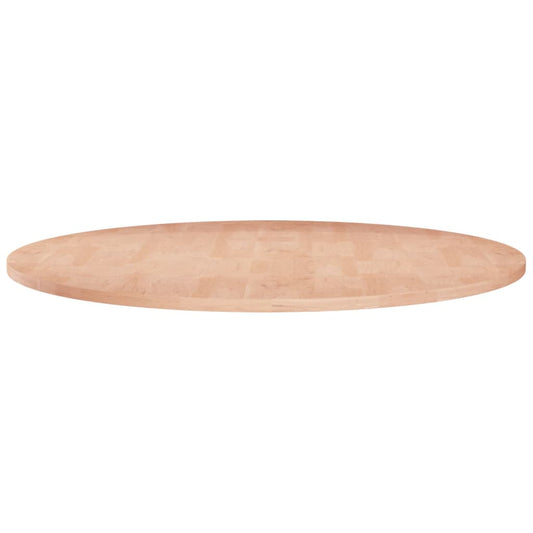 Berkfield Round Table Top ??60x1.5 cm Solid Wood Oak