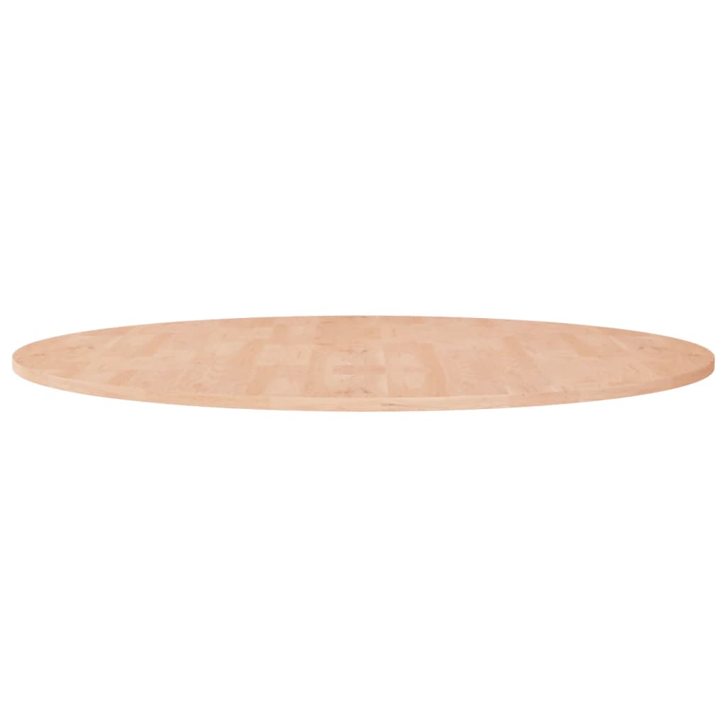 Berkfield Round Table Top ??90x1.5 cm Solid Wood Oak
