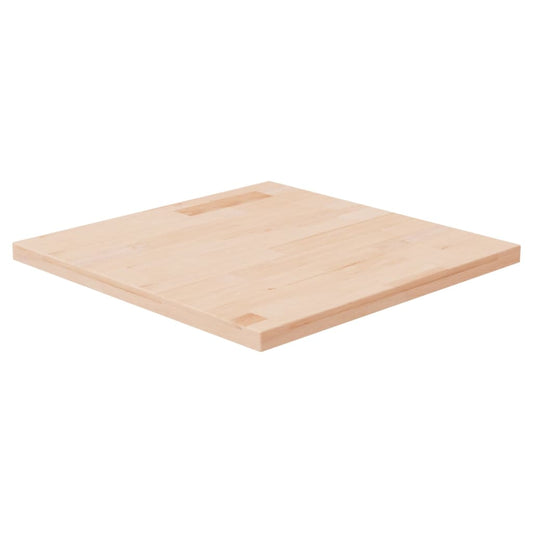 Berkfield Square Table Top 50x50x2.5 cm Untreated Solid Wood Oak
