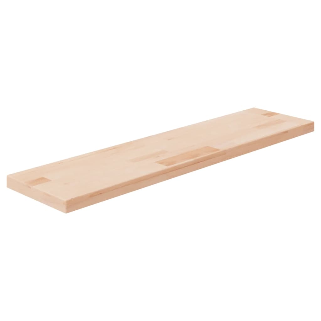Berkfield Shelf Board 80x20x2.5 cm Untreated Solid Wood Oak