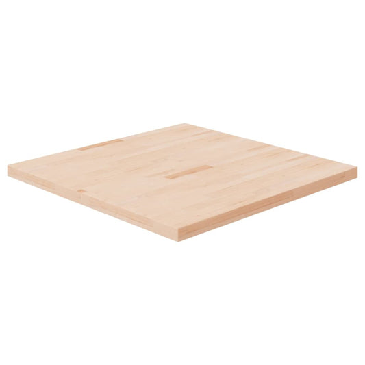 Berkfield Square Table Top 90x90x4 cm Untreated Solid Wood Oak